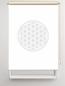 Preview: Rollo Blume des Lebens lichtgrau blanco - Sichtschutz Extartiqe